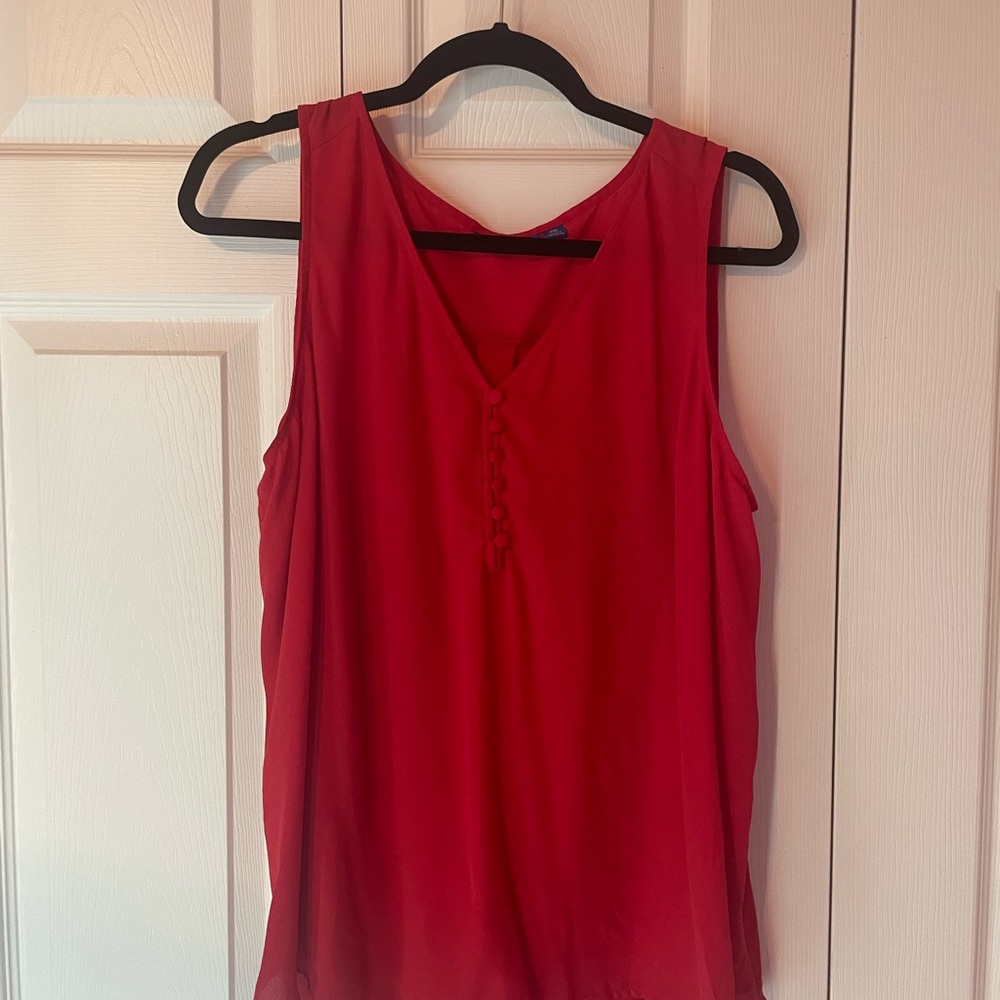 Apt. 9 Red Sleeveless Tank Top